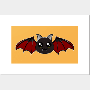 Cute Vampire Bat Posters and Art